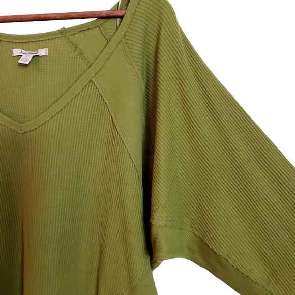 Free People Santa Clara Thermal Top New With Tags XS Ferngully Green - Picture 5 of 14